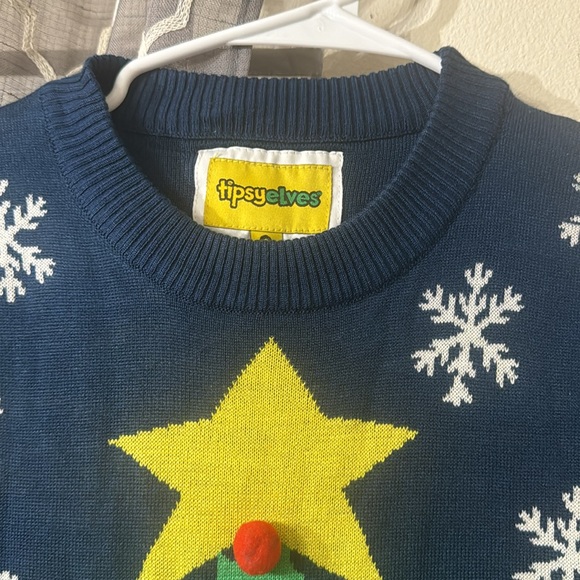 Tipsy Elves Ugly Christmas Tree Sweater size small NWT - Picture 4 of 10
